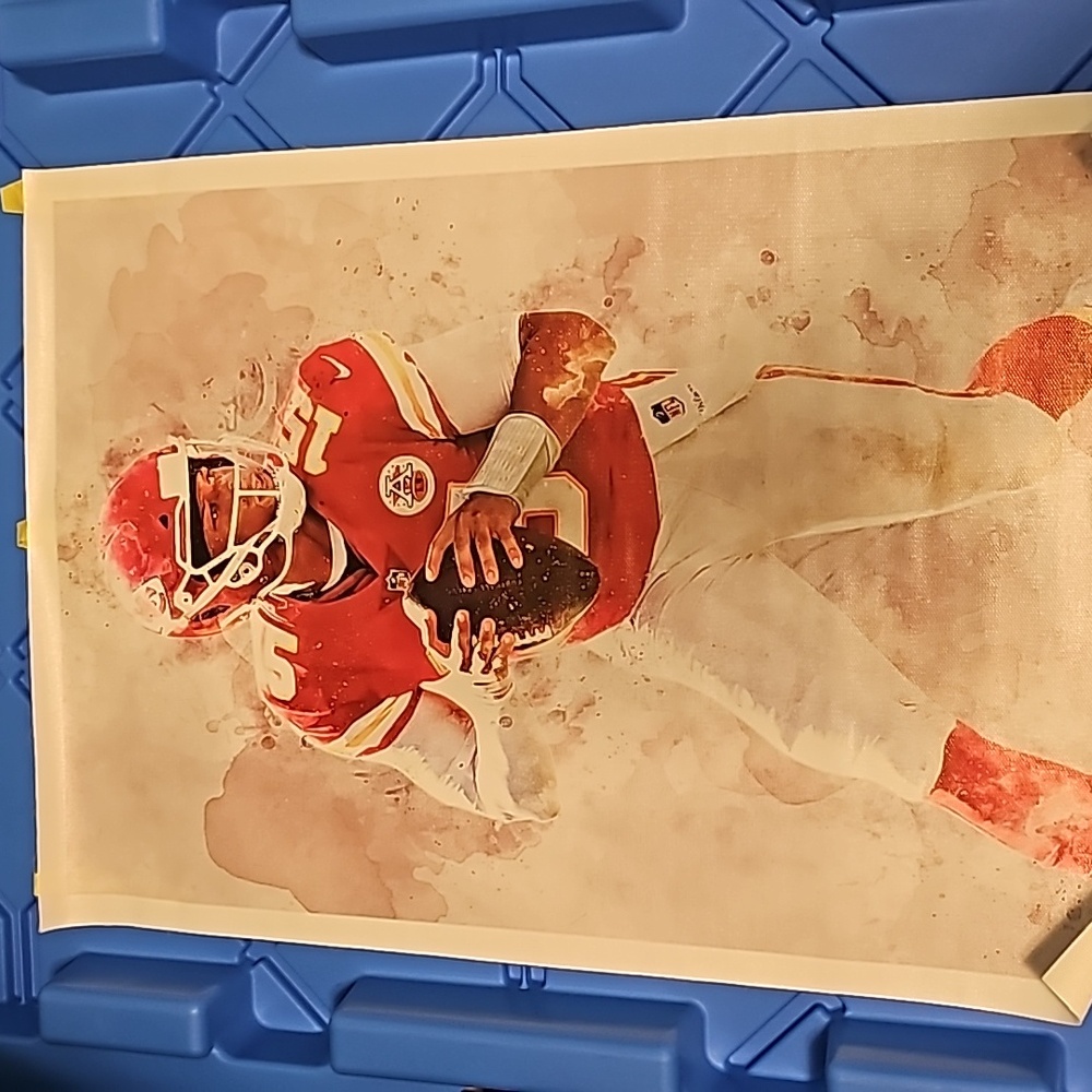 Patrick Mahomes canvas poster